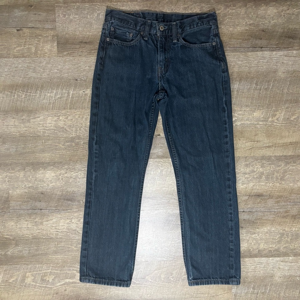 Levi's 514 Jeans Men's 30x30 Straight Fit Dark Wash Denim Casual Office Y2K